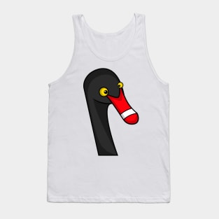 Cartoon Black Swan Tank Top